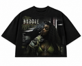 Baddie addicted graphic boxy tee